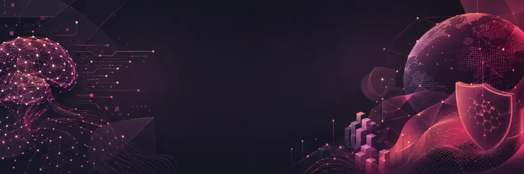 Infoseely technology banner representing AI, cybersecurity and digital innovation
